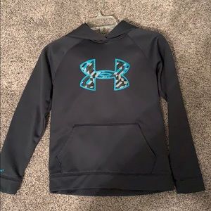 Grey under armour sweat shirt